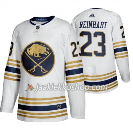 Miehille NHL Buffalo Sabres Pelipaita Sam Reinhart 23 50th Anniversary Adidas 2019-20 Valkoinen Authentic